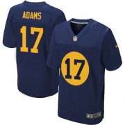 Nike Green Bay Packers 17 Men's Davante Adams Elite Navy Blue Alternate Jersey