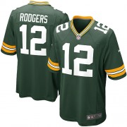 Nike Green Bay Packers 12 Men's Aaron Rodgers Game Green Team Color Home Jersey