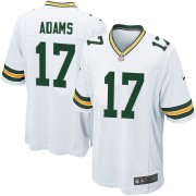 Nike Green Bay Packers 17 Men's Davante Adams Game White Road Jersey