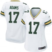 Nike Green Bay Packers 17 Women's Davante Adams Game White Road Jersey