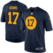 Nike Green Bay Packers 17 Youth Davante Adams Elite Navy Blue Alternate Jersey