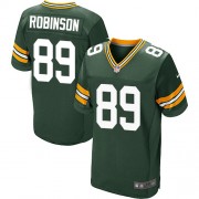 Nike Green Bay Packers 89 Men's Dave Robinson Elite Green Team Color Home Jersey