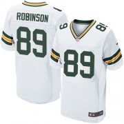 Nike Green Bay Packers 89 Men's Dave Robinson Elite White Road Jersey