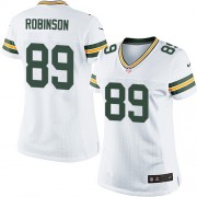 Nike Green Bay Packers 89 Women's Dave Robinson Elite White Road Jersey