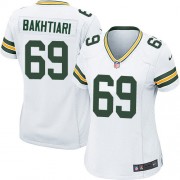 Nike Green Bay Packers 69 Women's David Bakhtiari Game White Road Jersey