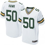 Nike Green Bay Packers 50 Men's A.J. Hawk Elite White Road Jersey