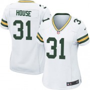 Nike Green Bay Packers 31 Women's Davon House Game White Road Jersey
