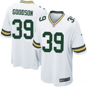 Nike Green Bay Packers 39 Men's Demetri Goodson Game White Road Jersey