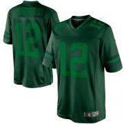 Nike Green Bay Packers 12 Men's Aaron Rodgers Limited Green Drenched Jersey