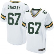 Nike Green Bay Packers 67 Men's Don Barclay Elite White Road Jersey