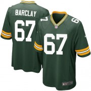 Nike Green Bay Packers 67 Men's Don Barclay Game Green Team Color Home Jersey