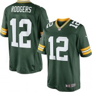 Nike Green Bay Packers 12 Men's Aaron Rodgers Limited Green Team Color Home Jersey