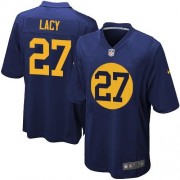 Nike Green Bay Packers 27 Men's Eddie Lacy Game Navy Blue Alternate Jersey