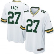 Nike Green Bay Packers 27 Men's Eddie Lacy Game White Road Jersey