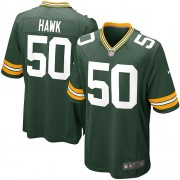 Nike Green Bay Packers 50 Men's A.J. Hawk Game Green Team Color Home Jersey