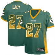 Nike Green Bay Packers 27 Women's Eddie Lacy Elite Green Drift Fashion Jersey
