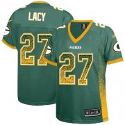 Nike Green Bay Packers 27 Women's Eddie Lacy Game Green Drift Fashion Jersey