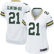 Nike Green Bay Packers 21 Women's Ha Ha Clinton-Dix Game White Road Jersey