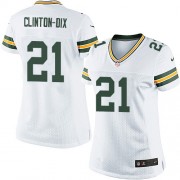 Nike Green Bay Packers 21 Women's Ha Ha Clinton-Dix Limited White Road Jersey