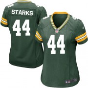 Nike Green Bay Packers 44 Women's James Starks Game Green Team Color Home Jersey