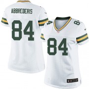 Nike Green Bay Packers 84 Women's Jared Abbrederis Elite White Road Jersey