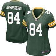 Nike Green Bay Packers 84 Women's Jared Abbrederis Game Green Team Color Home Jersey