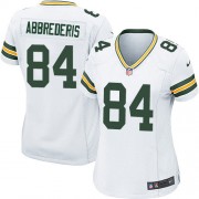 Nike Green Bay Packers 84 Women's Jared Abbrederis Game White Road Jersey