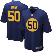 Nike Green Bay Packers 50 Men's A.J. Hawk Game Navy Blue Alternate Jersey