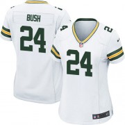 Nike Green Bay Packers 24 Women's Jarrett Bush Game White Road Jersey