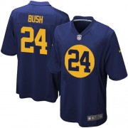 Nike Green Bay Packers 24 Youth Jarrett Bush Elite Navy Blue Alternate Jersey