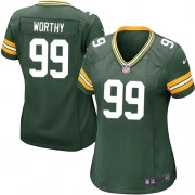Nike Green Bay Packers 99 Women's Jerel Worthy Game Green Team Color Home Jersey