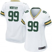 Nike Green Bay Packers 99 Women's Jerel Worthy Game White Road Jersey