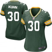 Nike Green Bay Packers 30 Women's John Kuhn Game Green Team Color Home Jersey