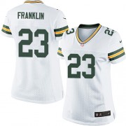 Nike Green Bay Packers 23 Women's Johnathan Franklin Elite White Road Jersey