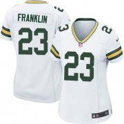 Nike Green Bay Packers 23 Women's Johnathan Franklin Game White Road Jersey